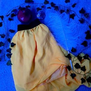 Pastel yellow lace skirt